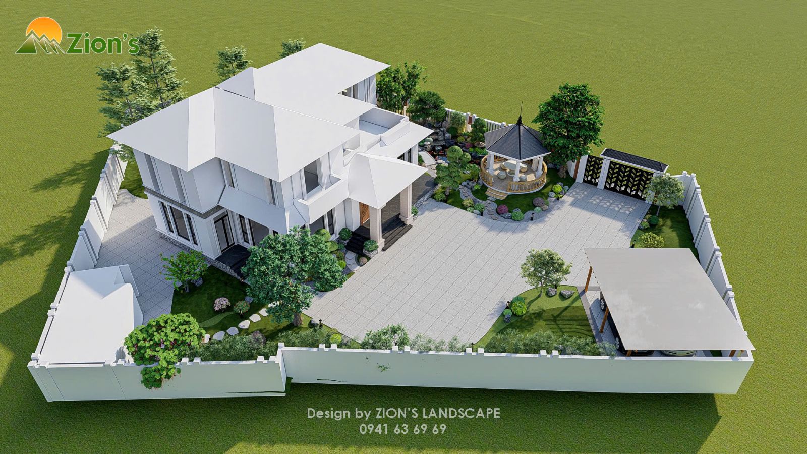 Thiết kế sân vườn Nhật Bản tại Bắc Giang - Zions landscape